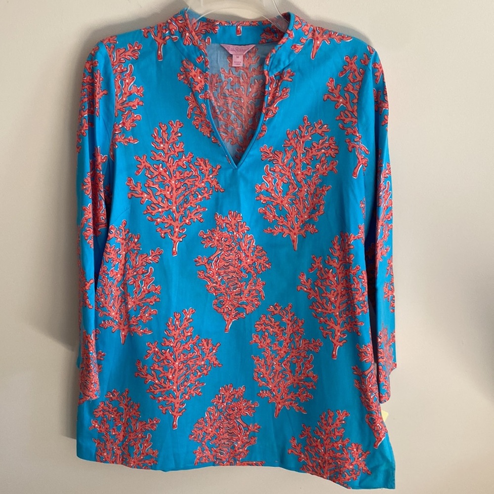 Lilly Pulitzer Vintage Ciera Tunic in Coral Siesta Size Medium